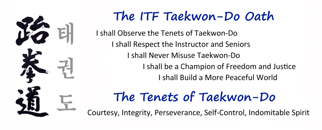 Taekwon Do Oath Tenets 2